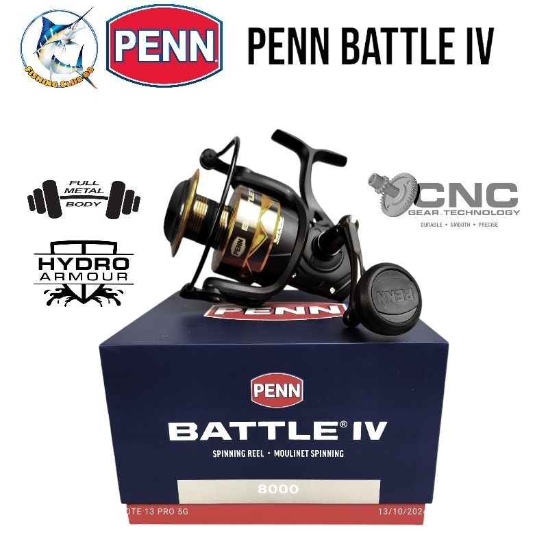 Reel PENN Battle IV 3000 dx 4000 5000 6000 8000 10000 Power Handle , High Speed,  100% Original