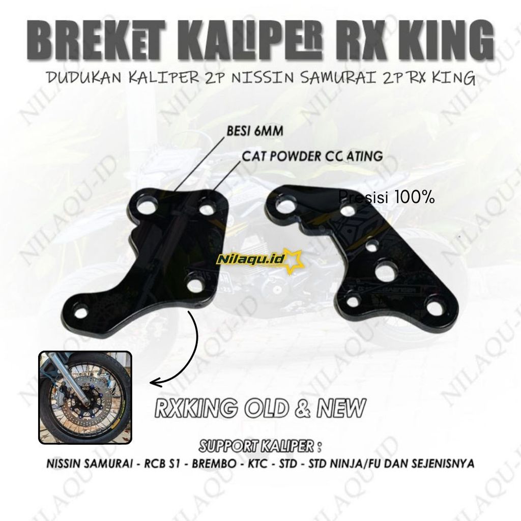 Bracket Kaliper RX King Shock Bottom Lama Baru Breket Kaliper King Rxking Disk 300mm