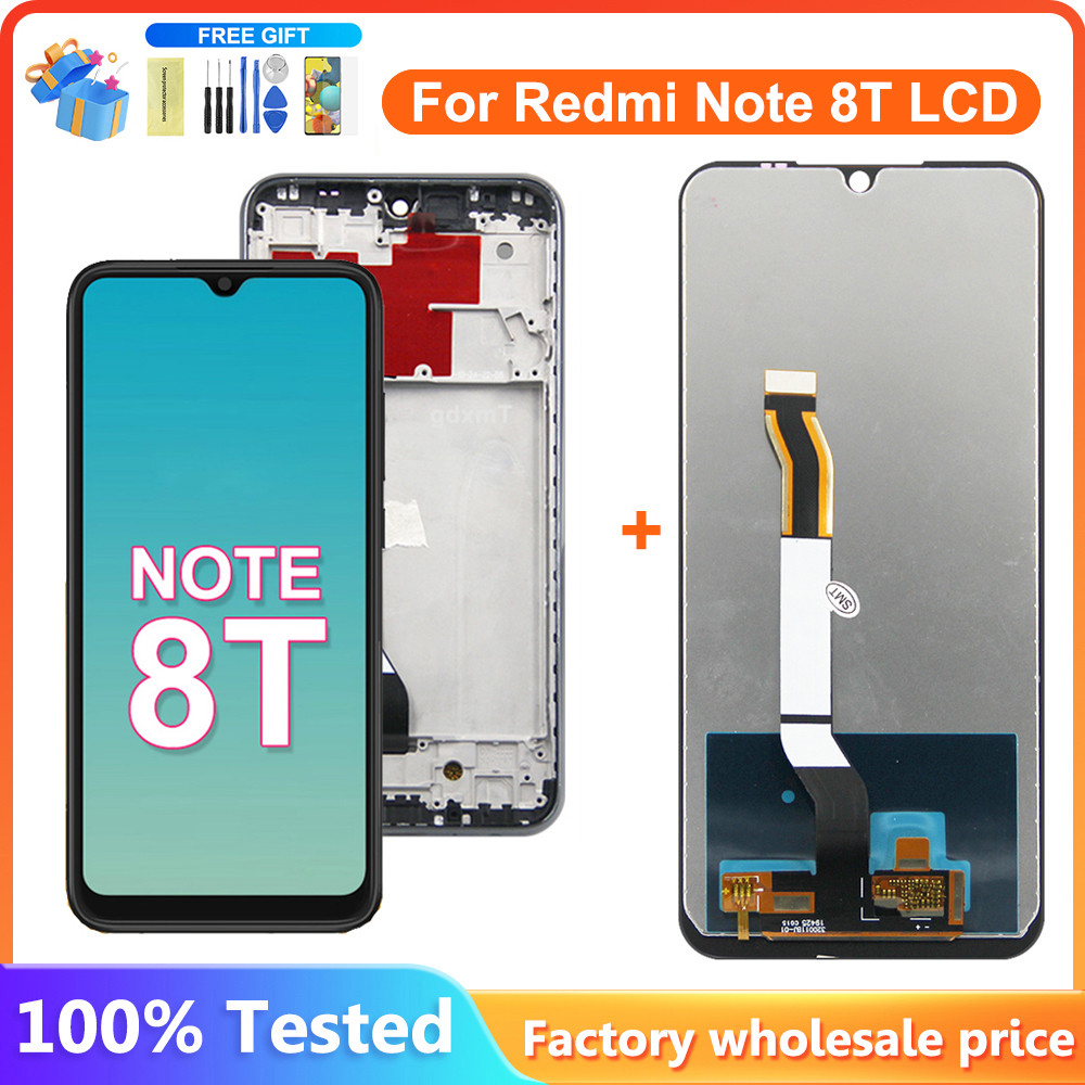 6.3" Screen For Xiaomi Redmi Note 8T LCD splay gital Tou Screen with Frame Replacement for Redmi Not