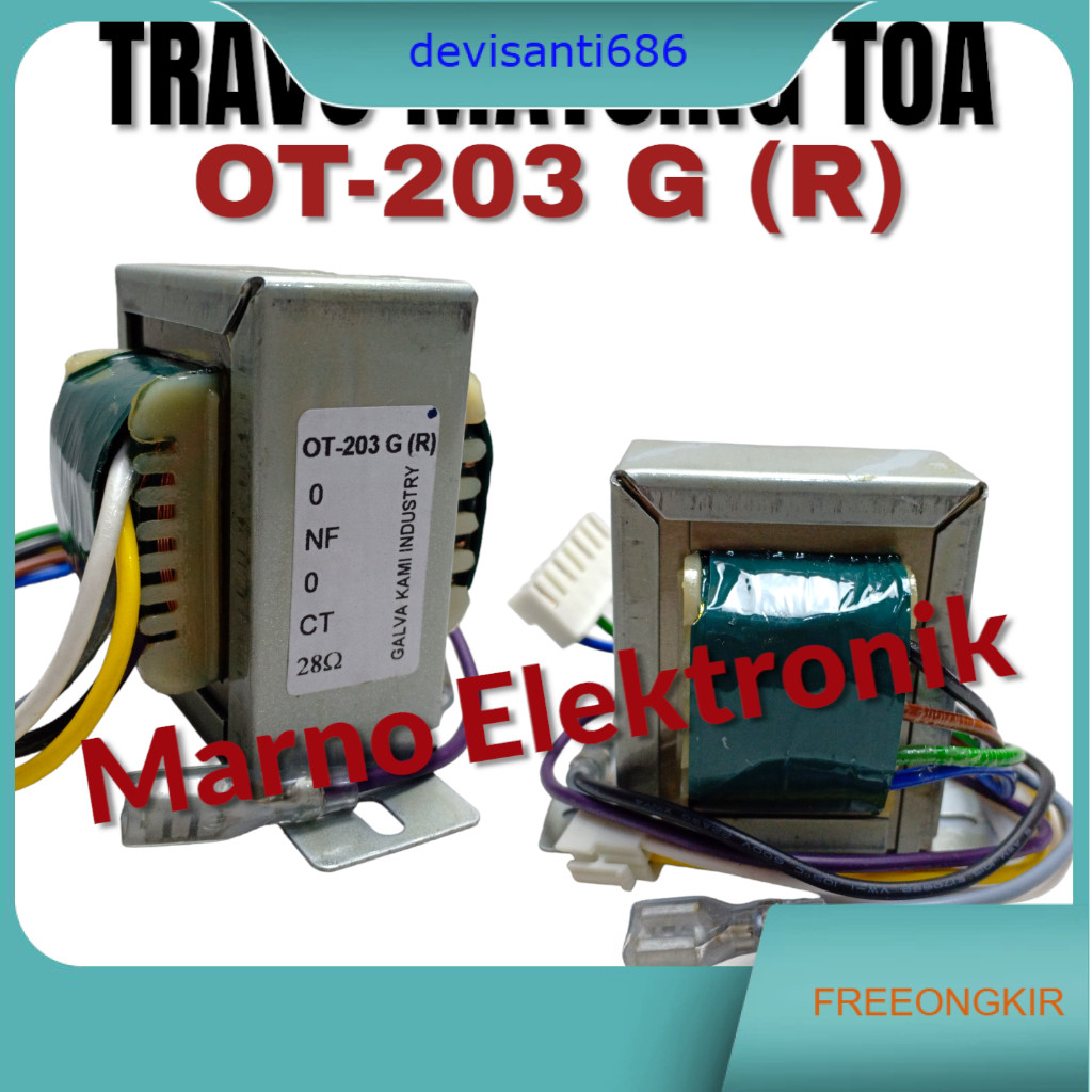 TRAVO TRAFO MATCHING TOA OT-203 G (R) OT-203G R OT-203GR OT203 OT 203 ASLI ORIGINAL ORI