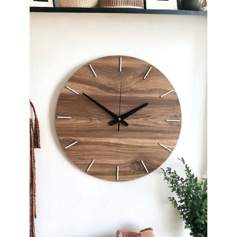 jam dinding asli kayu / jam dinding kayu jati aesthetic model terbaru