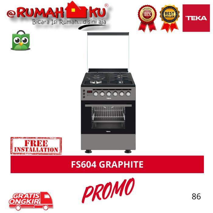 PROMO GASPOLL Freestanding Cooker Teka FS 604 / FS604 Graphite - Kompor Gas Dengan Oven
