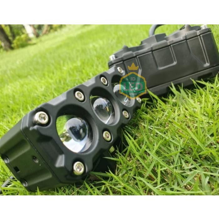 Lampu Tembak Sorot LED Laser Gun SQL 3 MATA SQL 2 MATA Putih kuning - Putih Putih, 2 mata