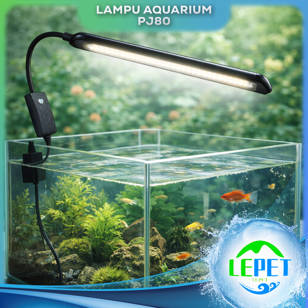 LEPET lampu aquarium mini PJ80/ LED aquarium / lampu aquarium jepit