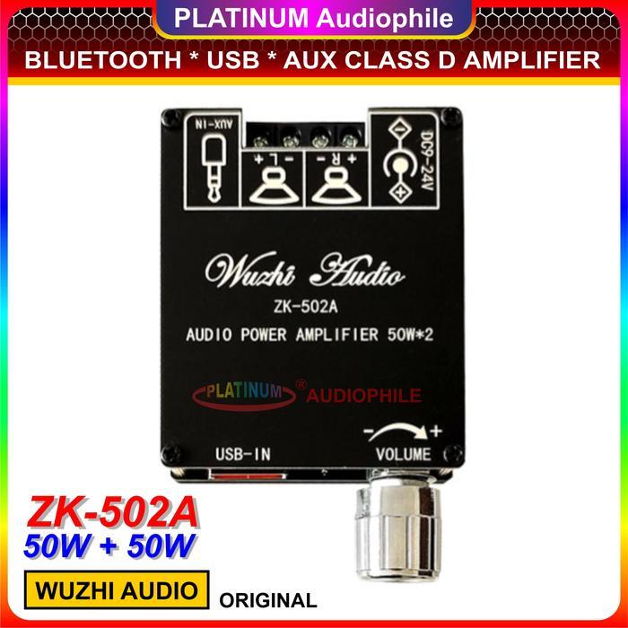 Bluetooth 5.1 Stereo Class D Amplifier 2X 50W ZK-502A 2X 100W ZK-1002A - ZK-502A