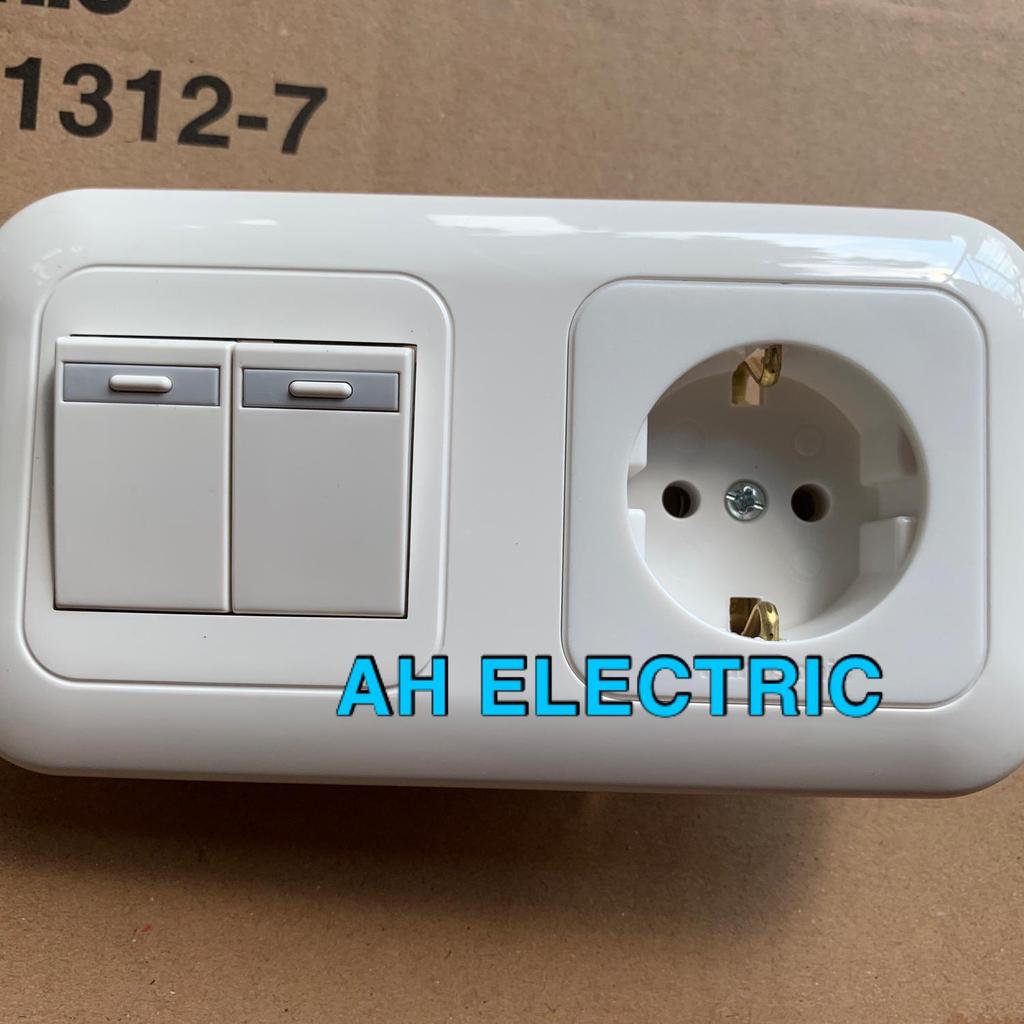 Saklar seri + Stopkontak Panasonic / Stop Kontak + Saklar Seri
