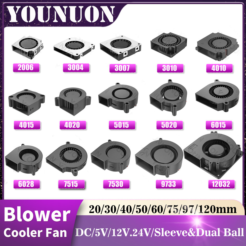 30MM 40MM 50MM 60MM 75MM 97MM Cooling Fan Brushless Motor Case Fan Blower Fan Humifier FanInduction 