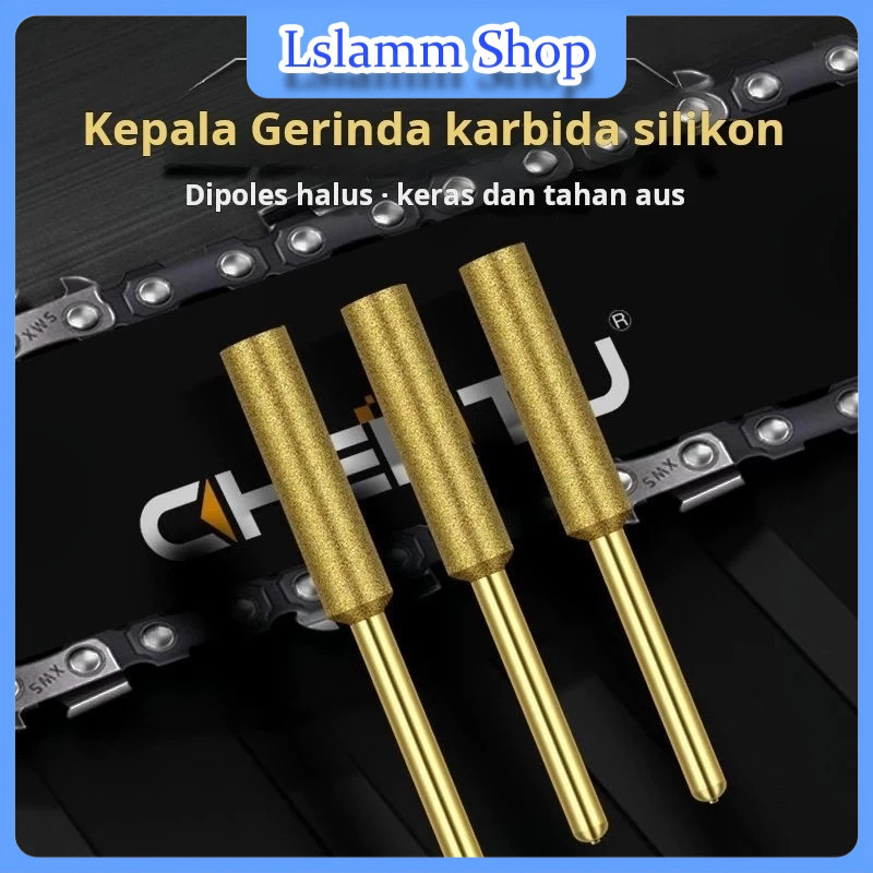 Kikir rantai gergaji listrik impor Jerman, pengasah rantai gergaji, penggiling kepala penggiling ber