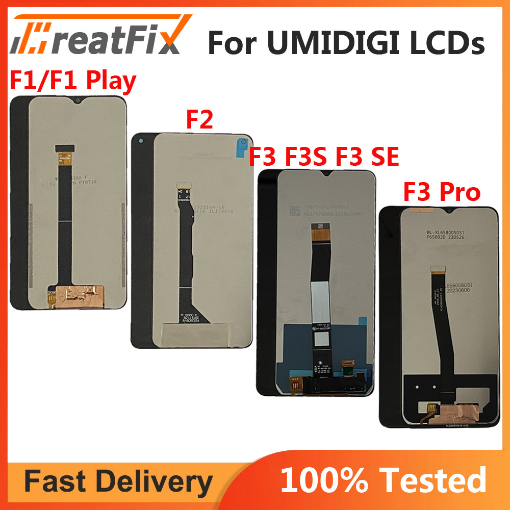 For UMIDIGI F1 F2 LCD UMIDIGI F3 Pro LCD Display Touch Screen For UMIDIGI F1Play LCD UMIDIGI F3S F3 