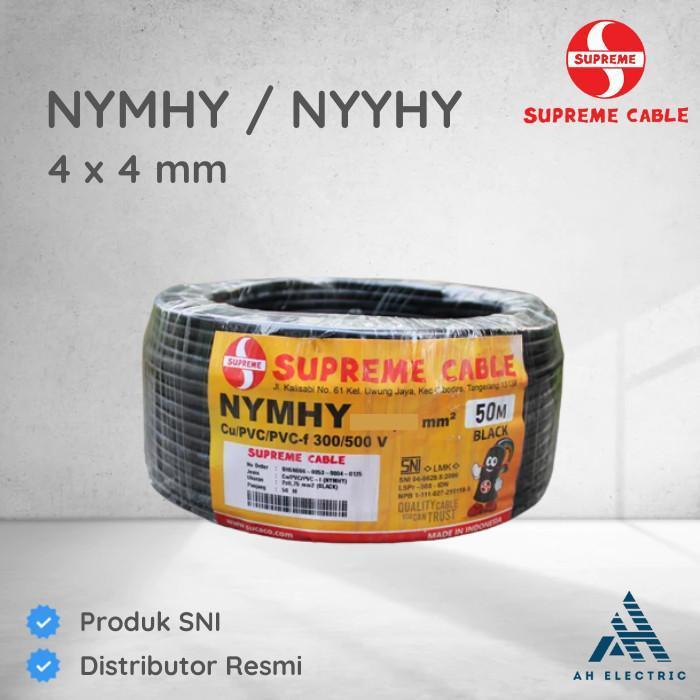 Supreme - Kabel Serabut NYYHY 4x4 mm / NYYHY 4 x 4 mm - 100 meter
