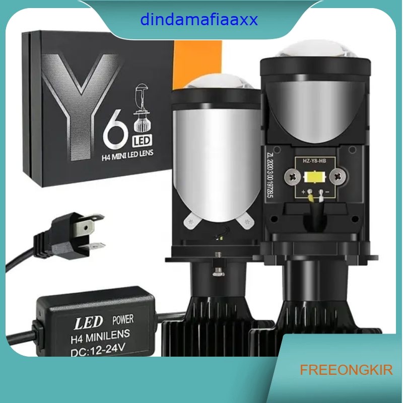 1PASANG Lampu led H4 mini projie/mini biled Y6 super terang