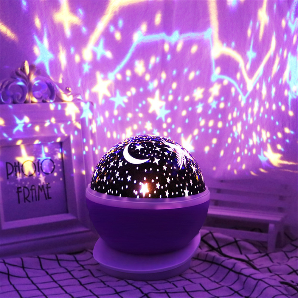 Night Lamp Projector Starry Sky Night Light Projector Baby Lamp Decor Rotating Starry Nursery Moon G