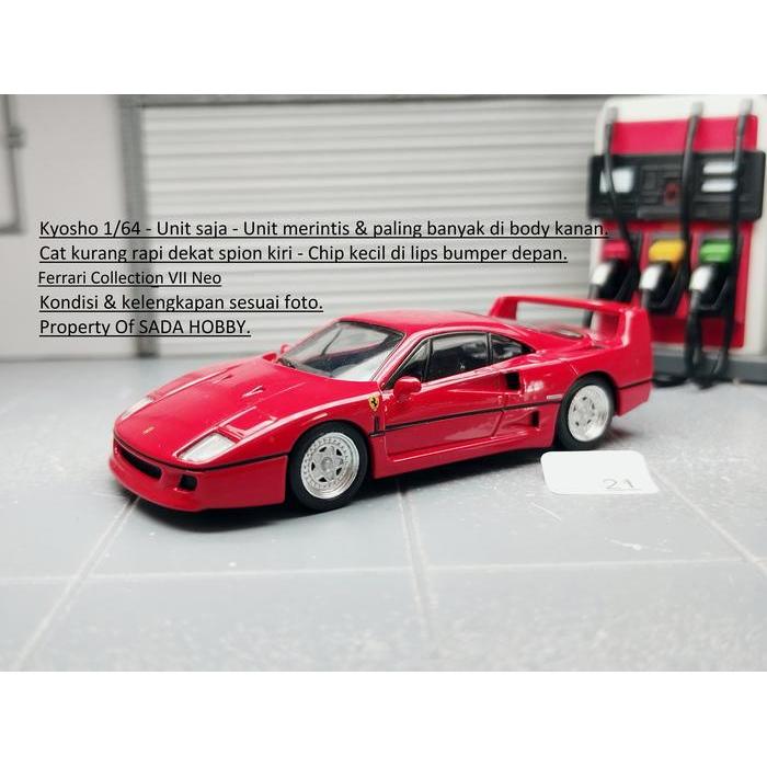 Kyosho Ferrari F40 Red Ferrari Collection VII Neo Unit Only 1/64 Dcast