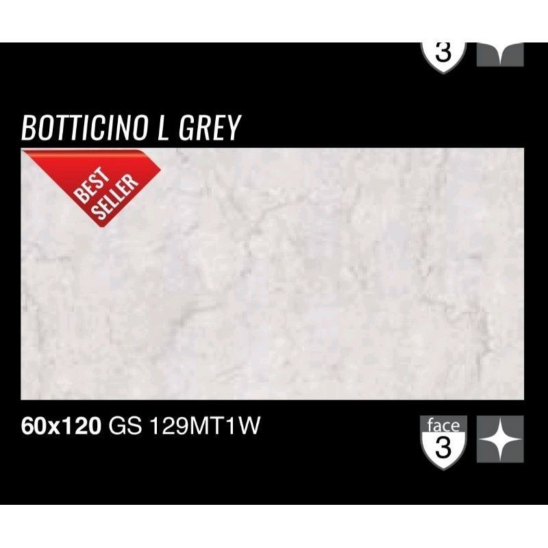 Granit Lantai Dan Dinding 60x120_80x80 Dan 60x60 Botticino L Grey Glazed Polish | Kilap Product Garu