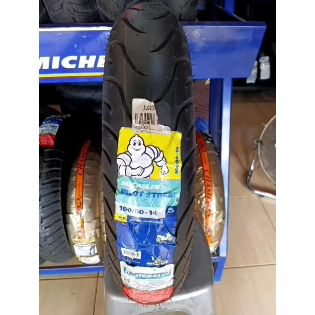 PROMO ban Motor michelin pilot street ukuran 100/80 ring 14 Ban motor tubles metic ring 14