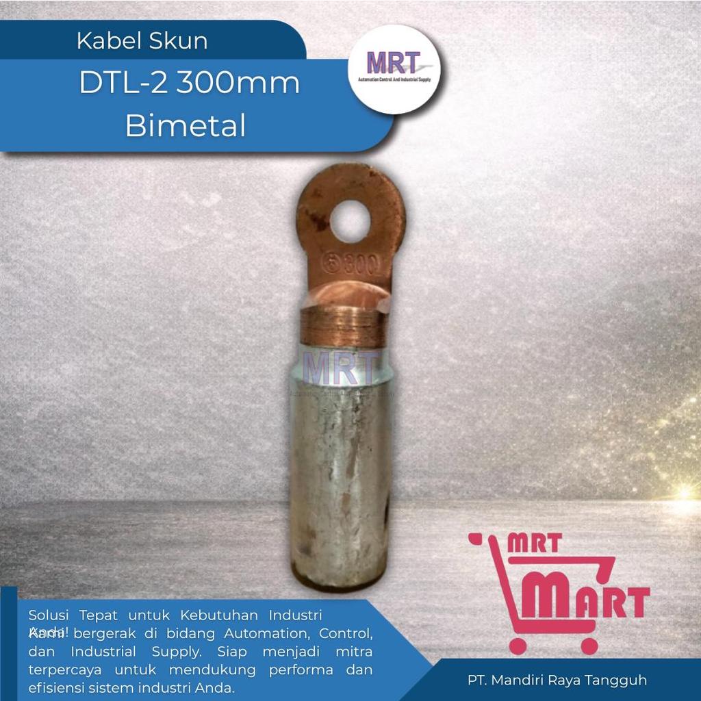Skun Kabel Tembaga DTL 2-300 MRT | Skun Kabel 300mm | Cable Lug Tembaga Press | Skun Panel Listrik