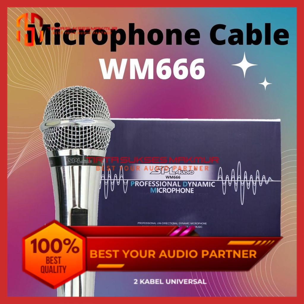 Microphone/mic kabel WM 666 SPL Audio Dynamic