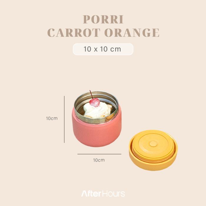 AFTER HOURS Porri - Lunch Box Termos Tempat Makanan Sup Kuah 300ml Anti Bocor Tahan Dingin 12 Jam Pa