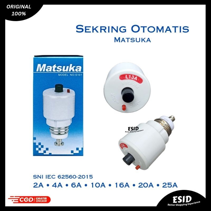 MATSUKA SEKRING OTOMATIS 10A  | Sekering Otomatis Matsuka