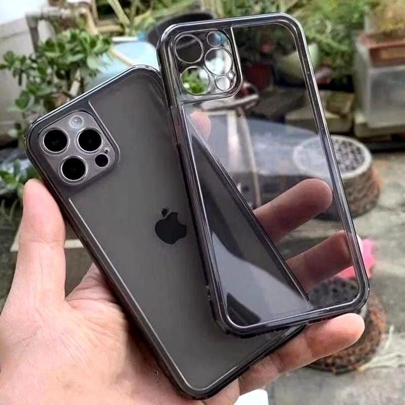 RC Softcase Clear black iphone 11 ip 11 ip 11 pro max ip 12 ip 12 mini ip 12 pro max ip 13 ip 13 pro