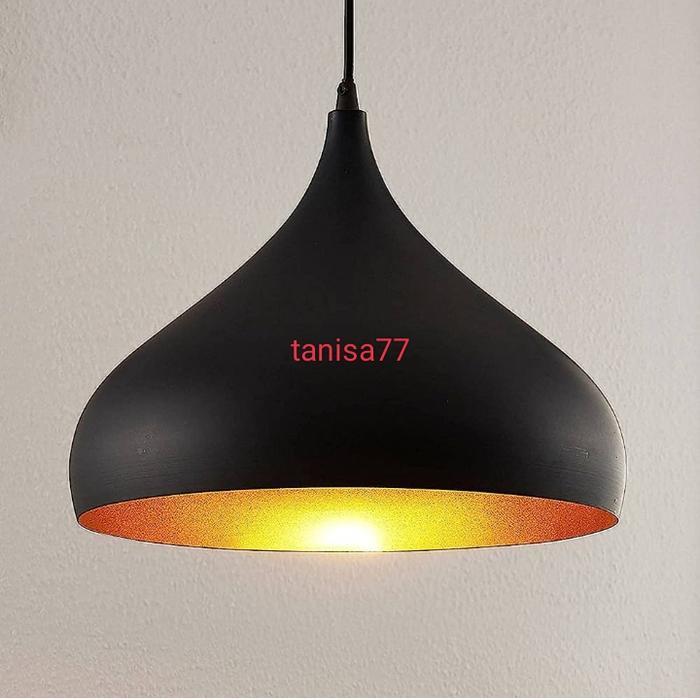 lampu gantung cafe minimalis - Hitam