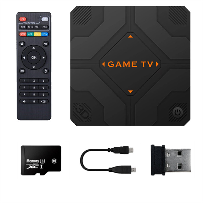 GWV5 Retro Game Console 128G 51000 Games Dual Handheld Game Console TV Box Game Controller Home Game