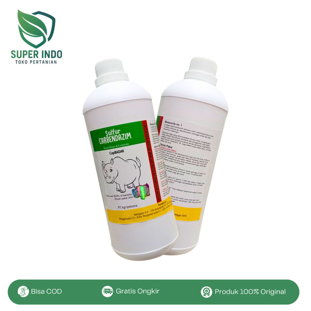 Sulfur Carbendazim Cap Badak – Desinfektan Unggas & Aquaculture
