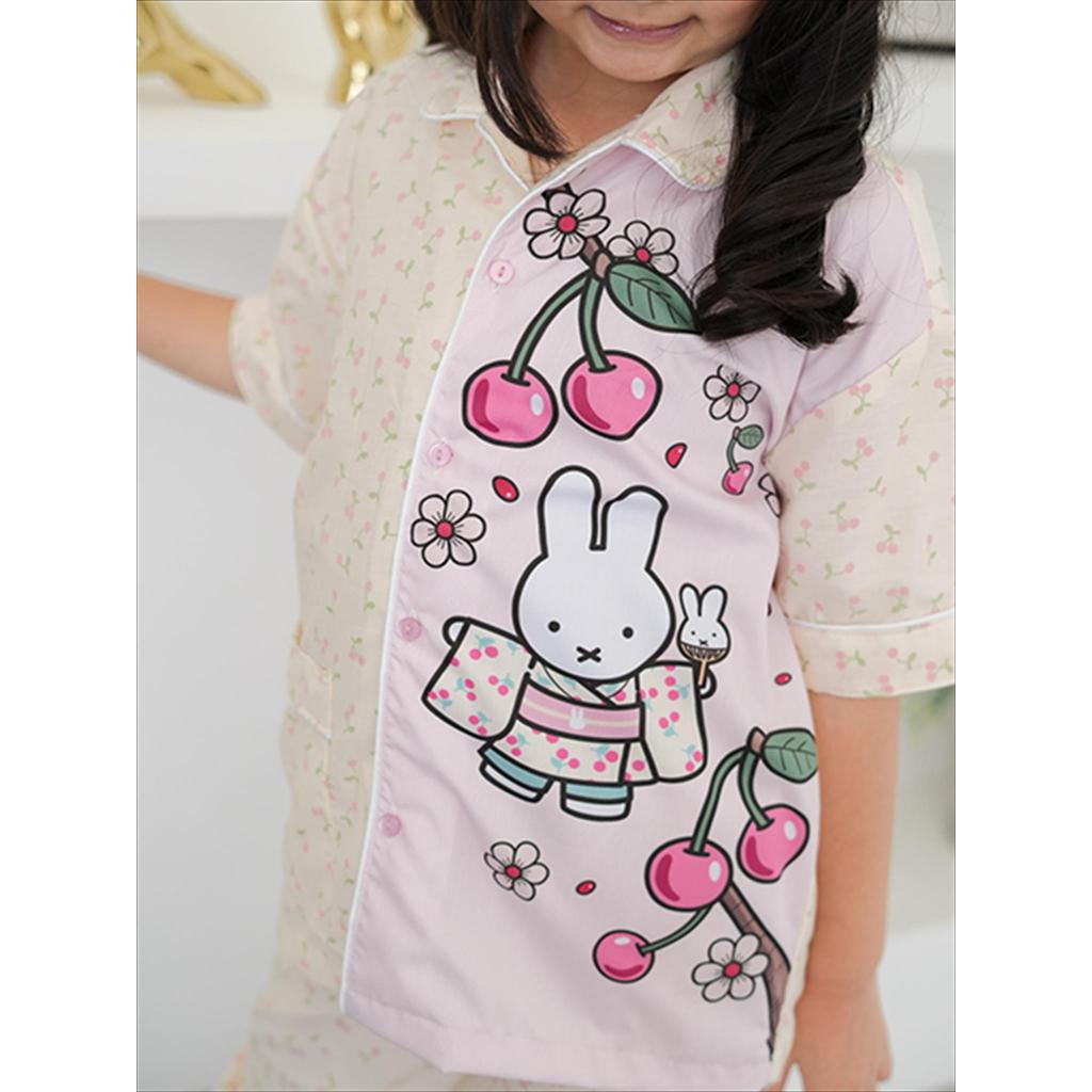 PIYAMA KATUN JEPANG RABBIT CHERRY OSHIN