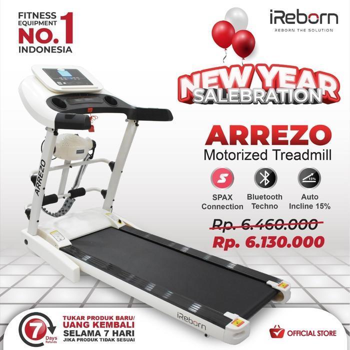 Alat Fitness Treadmill Elektrik iReborn Arrezo