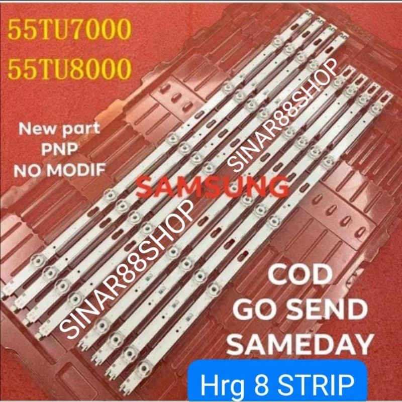 BACKLIGHT TV SAMSUNG UA55TU7000 UA55TU8000 BL UA 55TU7000 55TU800 LAMPU LED UA55TU7000K UA55TU8000K 