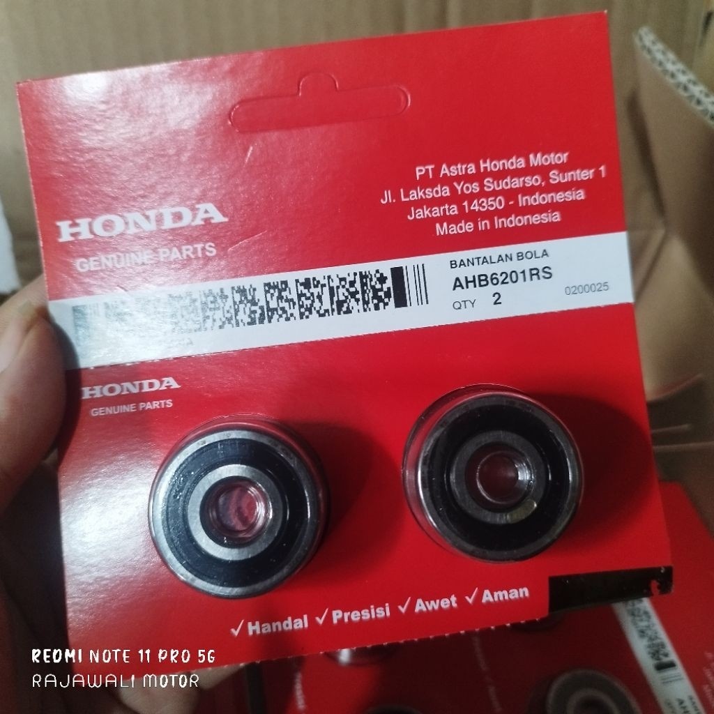 AHB6201RS lahar / Bearing Ball 6201 AHM original (harga 2pcs)