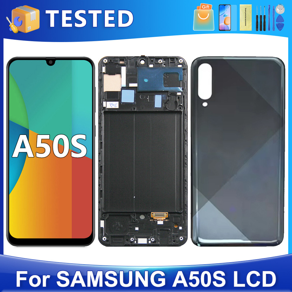 A50S For Samsung Tested A50S A507F A507FN A5070 A507F/DS LCD splay Tou Screen gitizer Assembly Repla