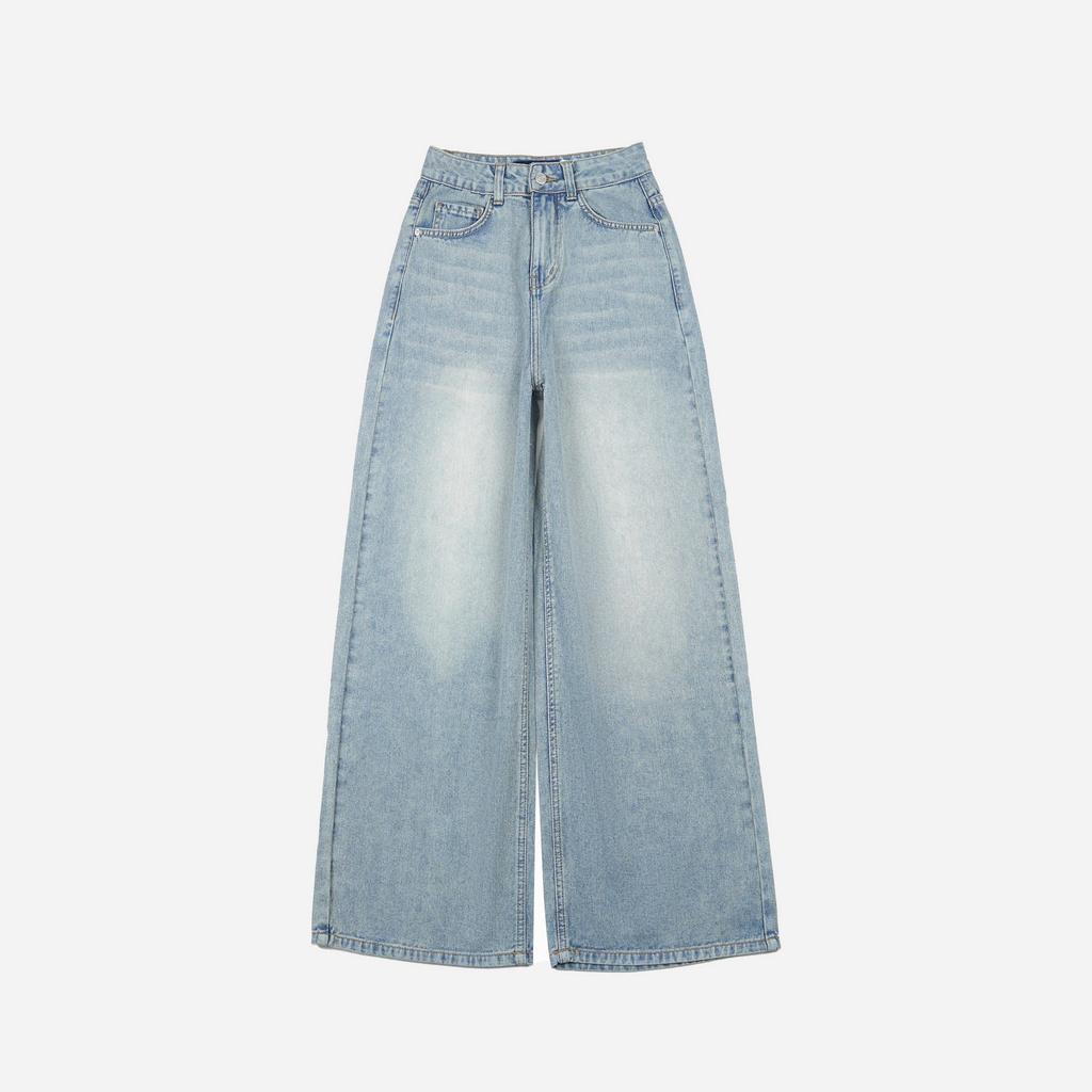 Elaris Jeans - Wide Leg Jeans Regular | Celana Jeans Wanita Longgar Kekinian