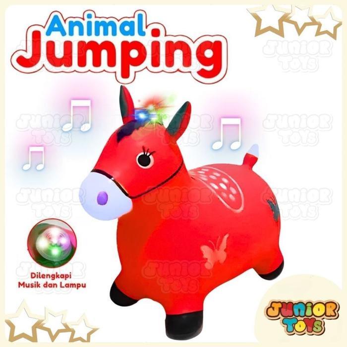 Klik Toys Kuda Kudaan Karet Jumping Animal Mainan Bisa Dinaiki Anak Hewan Genjot Unicorn Sapi Rusa P
