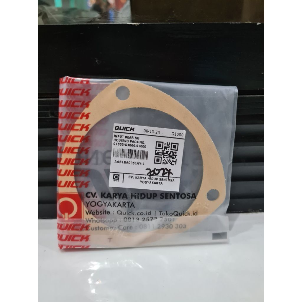Sparepart Traktor Quick Input Bearing Housing Packing Traktor Quick G1000 / G3000 / S1000 Original