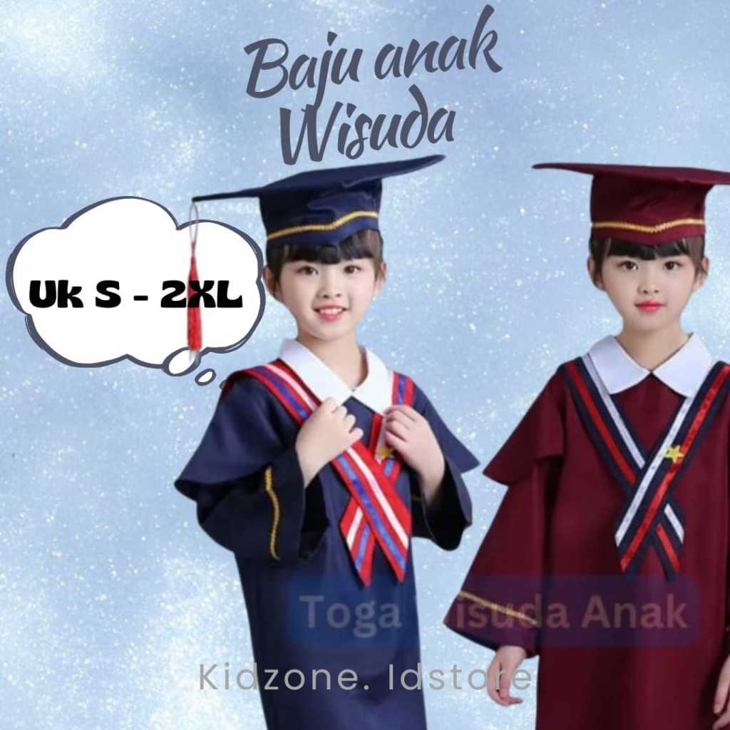 Baju Seragam Wisuda Toga Anak TK PAUD Model Korea