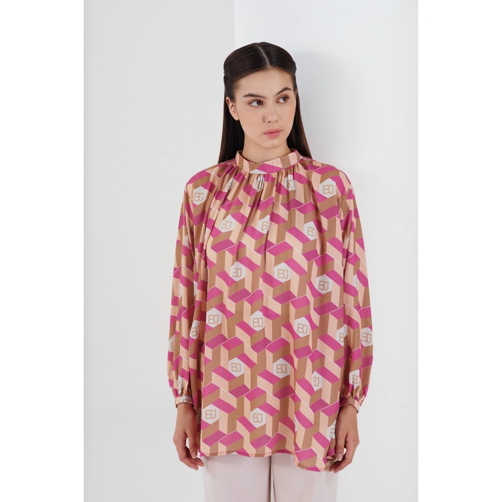 Benang Jarum - Arnia Monogram Blouse - Pink
