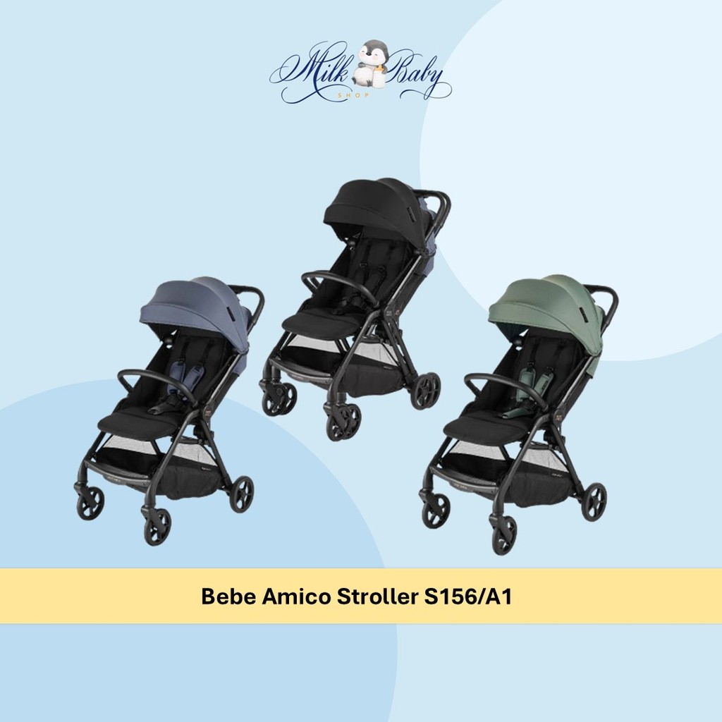 Bebe Amico Stroller S156/A1 - Stroller Bayi Lipat Otomatis Ringan