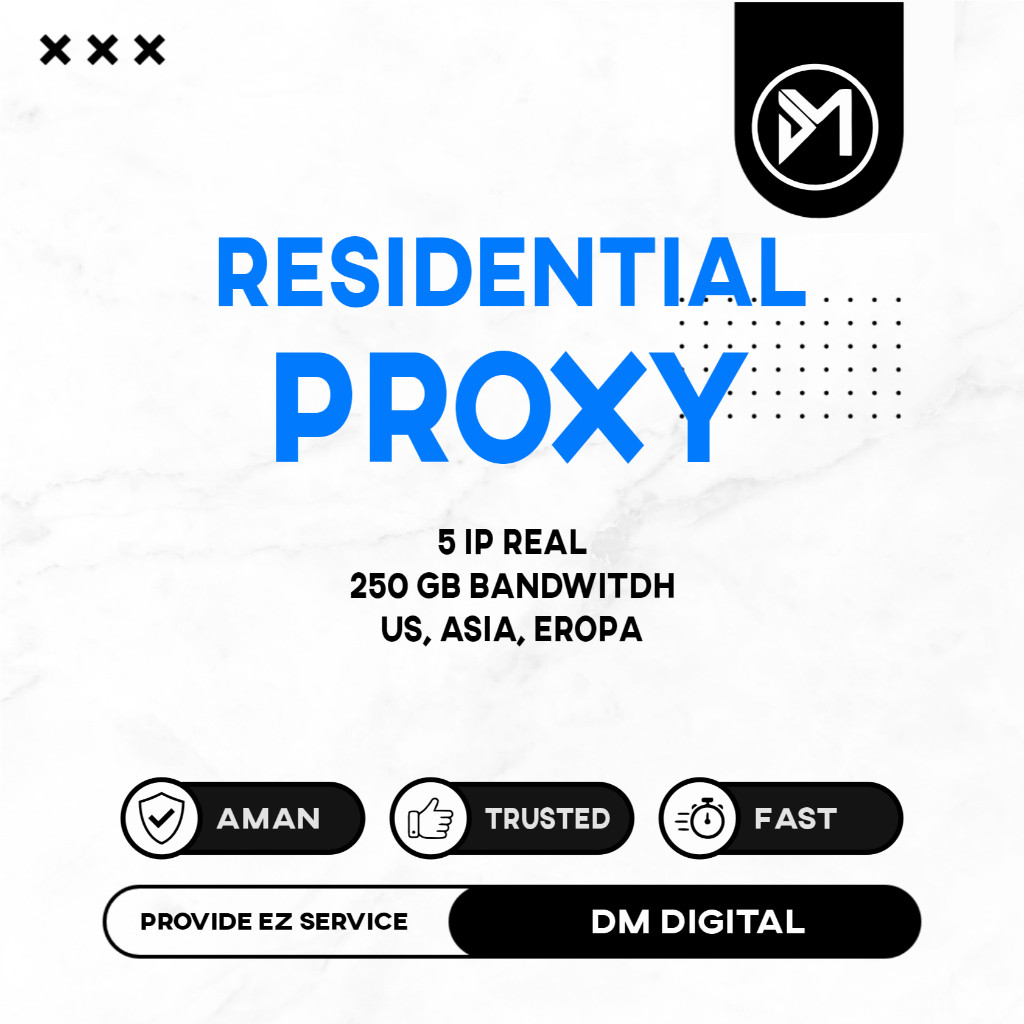 RESIDENTIAL PROXY | IP REAL | 1 BULAN