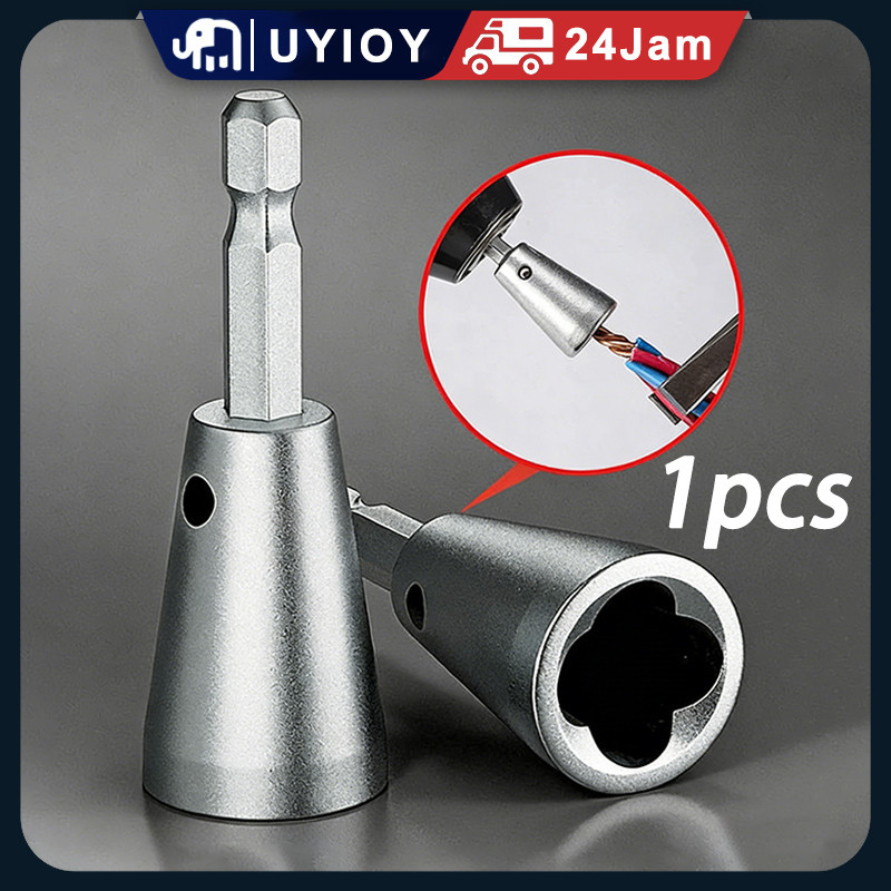 Alat Pemutar Kabel Auto Wire Twister Penyambung Kabel Listrik Mata Bor Kabel Konektor Baja Penggulun