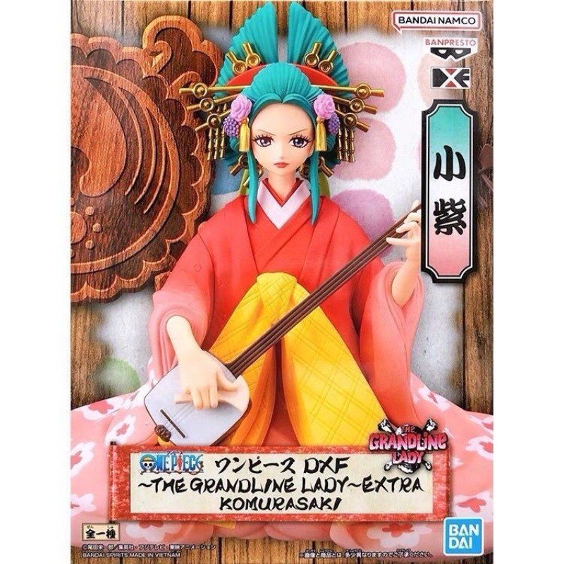 Original Bandai One Piece Kozuki Hiyori DXF THE GRANDLINE LADY EXTRA KOMURASAKI PVC Action Figures O