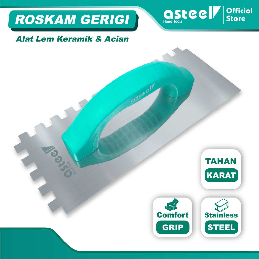 Wony Store - Roskam  plastering trowel alat pasang perata keramik granit lantai cetok semen