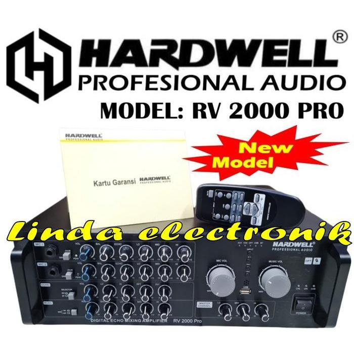 AMPLI AMPLIFIER HARDWELL RV 2000 RV2000 500 WATT BLUTOOTH REMOTE