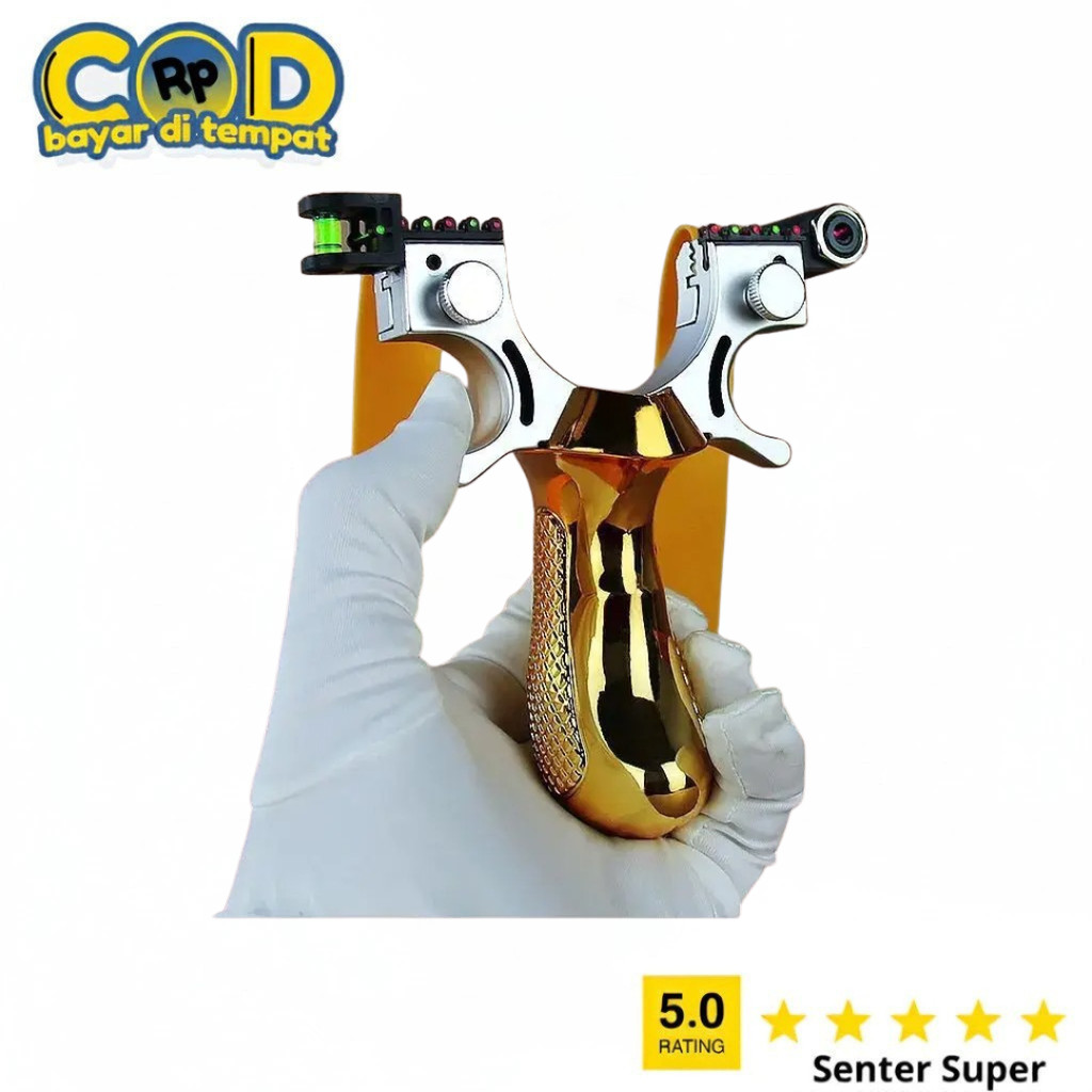 Ketapel Besi Profesional Tactical Slingshot with Laser Pointer
