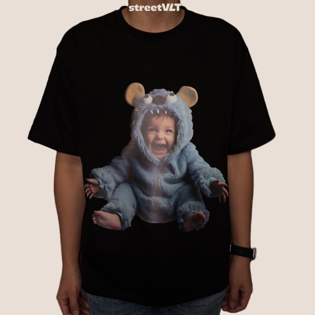 ADLV Baby Face Monster Baby Short Sleeve T-Shirt Acme De La Vie