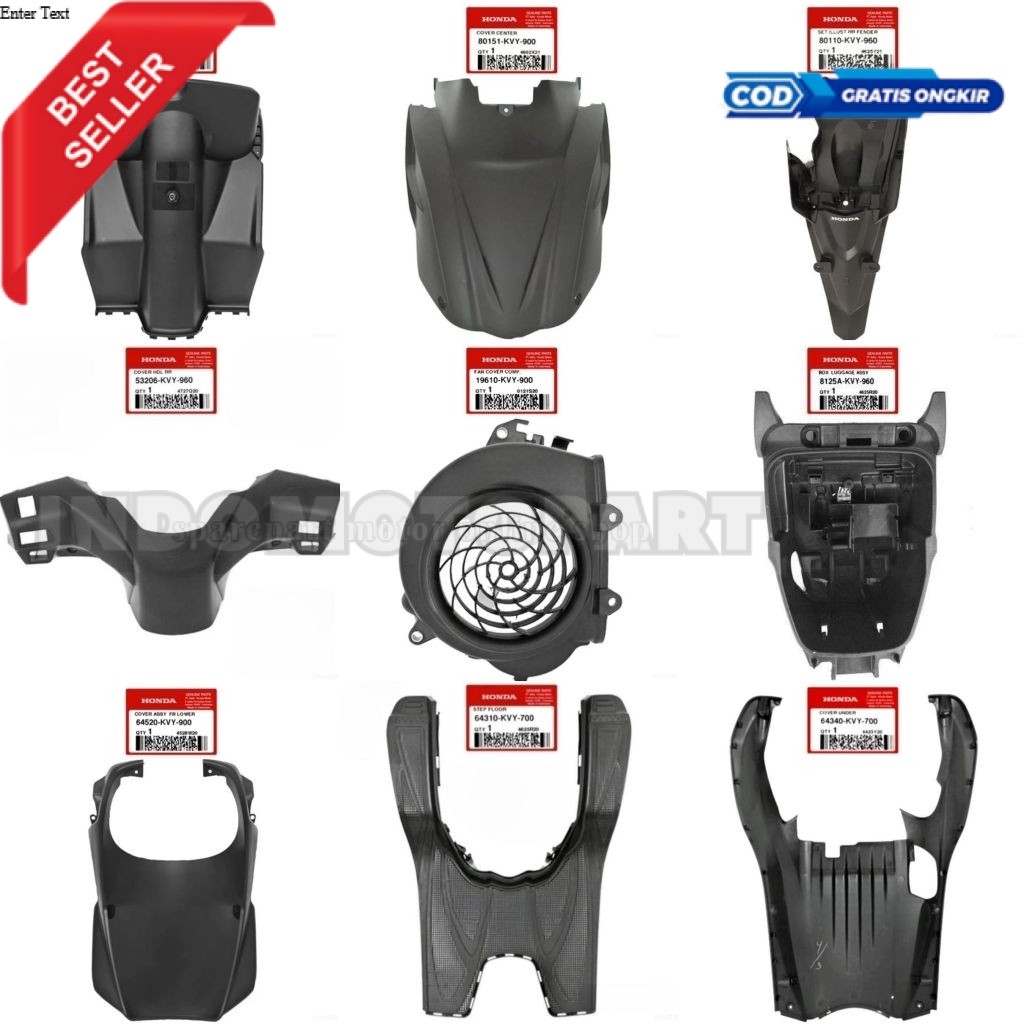 Paket Cover Body Kasar Beat Karbu 2008 - 2012 Original