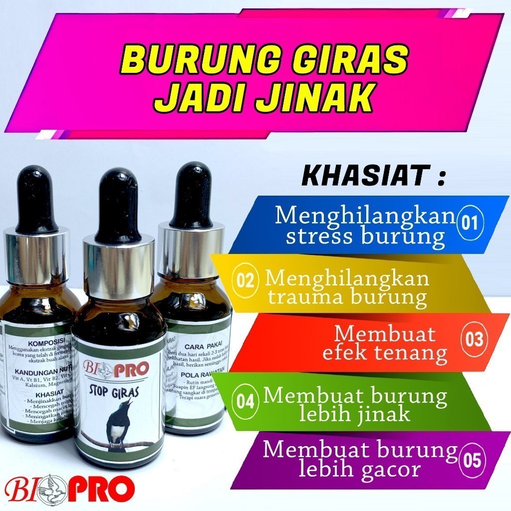 KAMLANGGOLD - Doping Burung - PENJINAK SEMUA BURUNG BIOPRO STOP GIRAS LANGSUNG JINAK