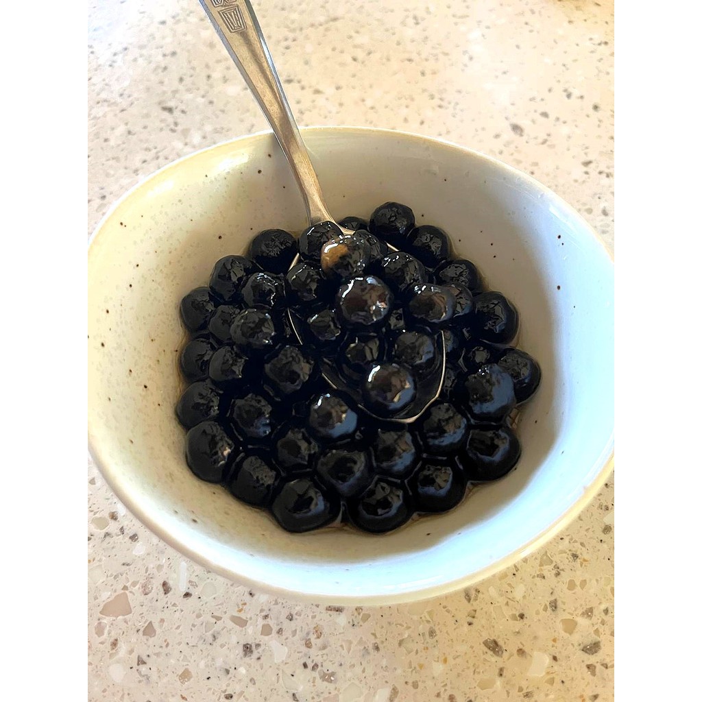 Any Yummy Nata Jelly Boba Pearl Brown Sugar Gula Aren 500Gr- Boba To Eat Siap Saji Topping Dessert