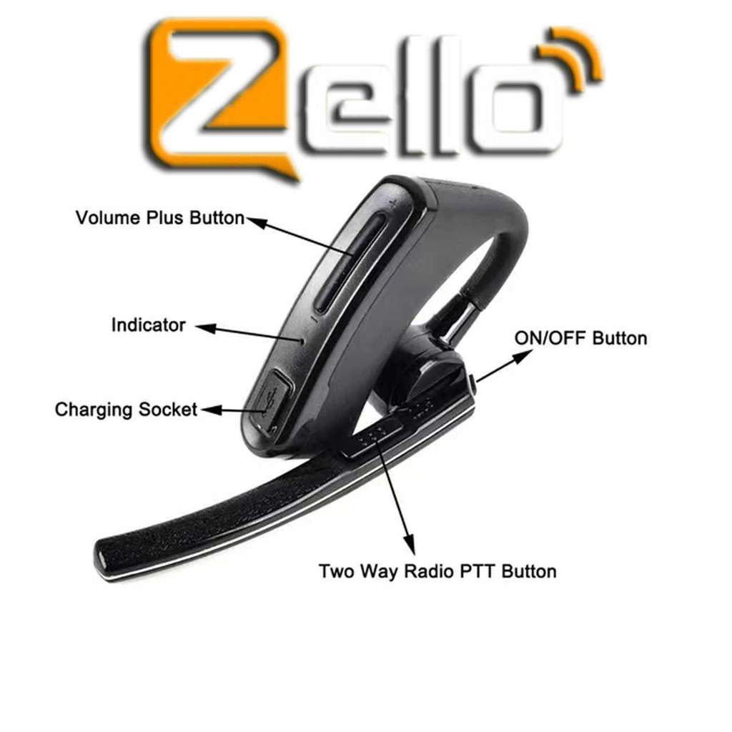 Zello Walkie Talkie Bluetooth Headset for Zello Walkie Talkie