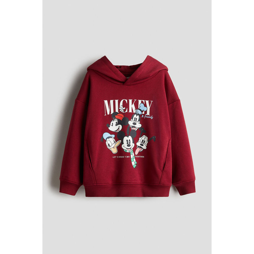 H&M Anak Laki - Laki Hoodie Mickey Bermotif 1314222